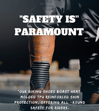 AMAROQ Valiant Motorcycle Riding Boots – Brown