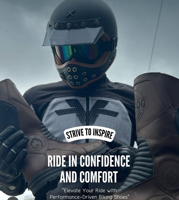 AMAROQ Valiant Motorcycle Riding Boots – Brown