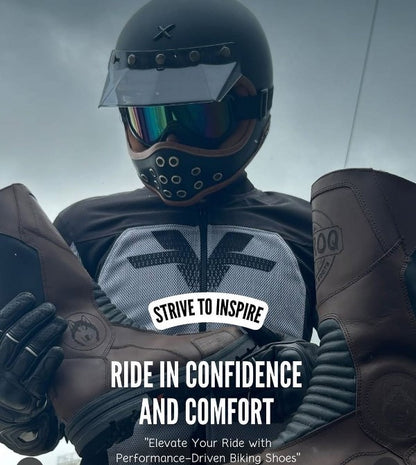 AMAROQ Valiant Motorcycle Riding Boots – Brown