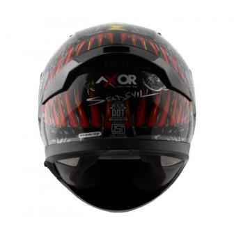 AXOR APEX SEADEVIL D/V- Matt Black Red Helmet