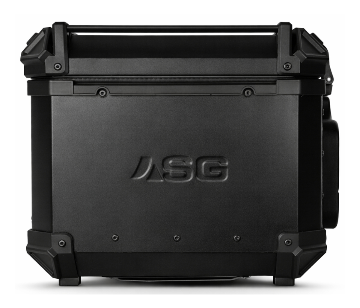 ASG-Aluminium Top Box 55L – Black