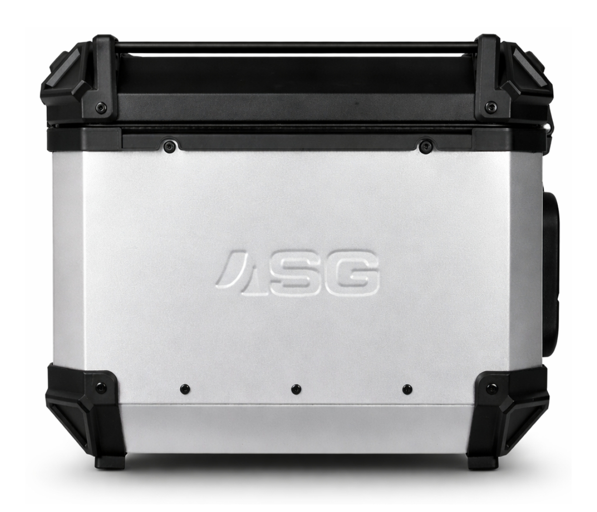 ASG-Aluminium Top Box 55L – Silver