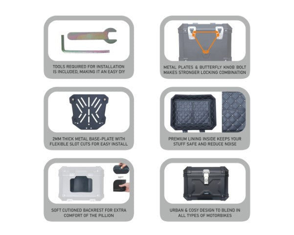 ASG SG-37 Top Box (37 Liters) - Riders Junction