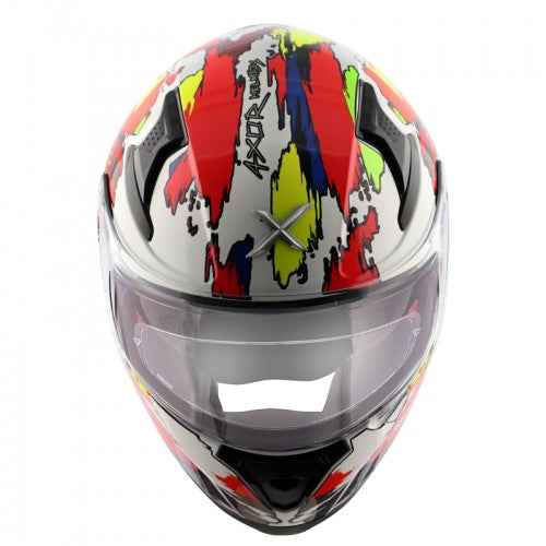 AXOR APEX RACER D/V- Glossy White Neon Yellow Helmet