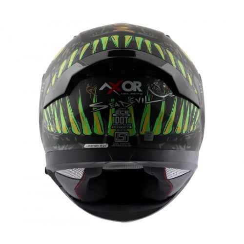 AXOR APEX SEADEVIL D/V- Glossy Black Gold Helmet