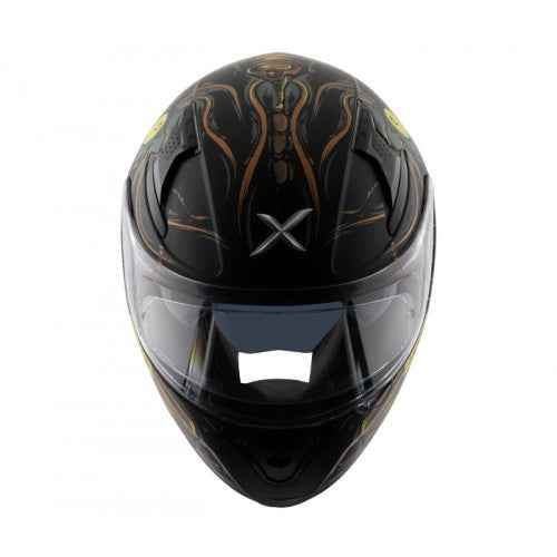 AXOR APEX SEADEVIL D/V- Glossy Black Gold Helmet