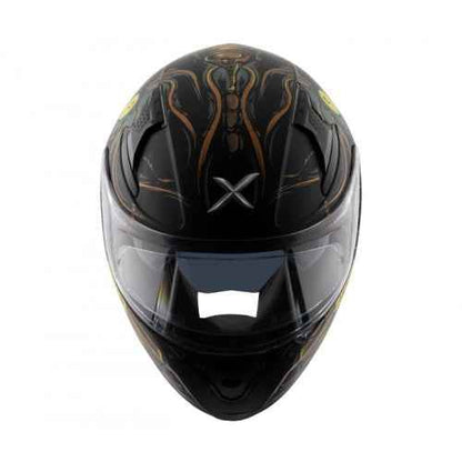 AXOR APEX SEADEVIL D/V- Glossy Black Gold Helmet