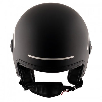 AXOR Alberto Helmet in Matt Black & Silver Color with Silver Goggle - Riders Junction