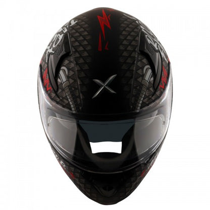 AXOR Apex Ride Fast Motorcycle Helmet - Black Red