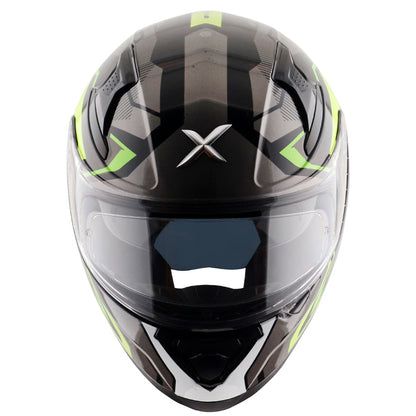 AXOR Apex Road Trip Gloss Helmet-Black Neon Yellow