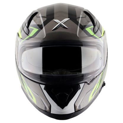 AXOR Apex Road Trip Gloss Helmet-Black Neon Yellow