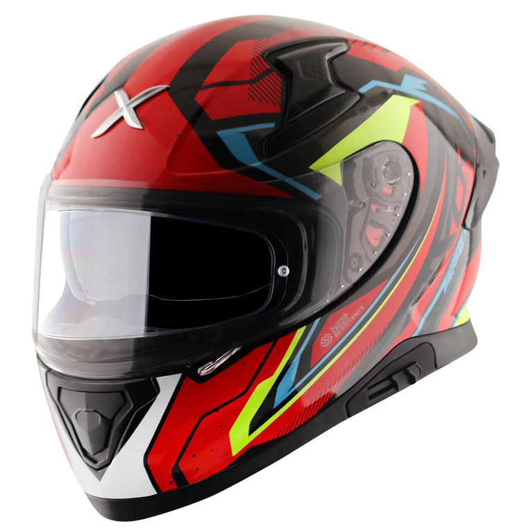 AXOR Apex Road Trip Gloss Helmet-Black Red