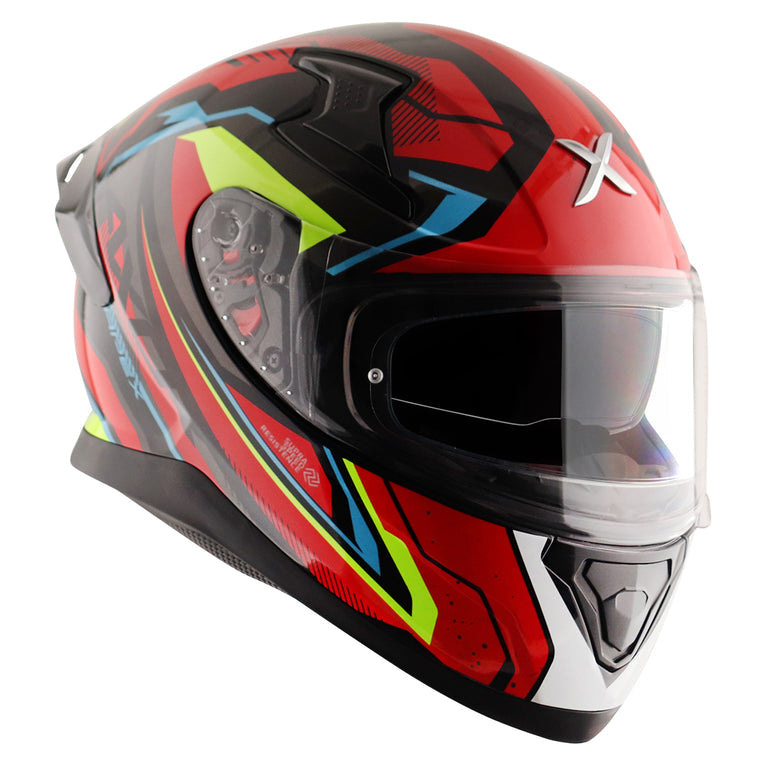 AXOR Apex Road Trip Gloss Helmet-Black Red