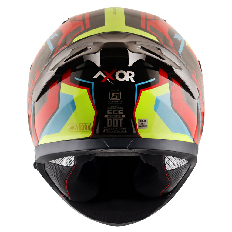AXOR Apex Road Trip Gloss Helmet-Black Red