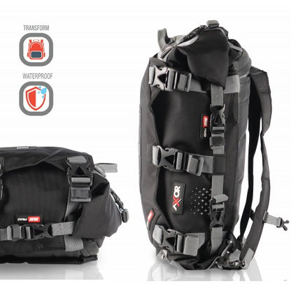 AXOR - Black & Grey Tail Bag - 25 LTS - 40LTS - Riders Junction