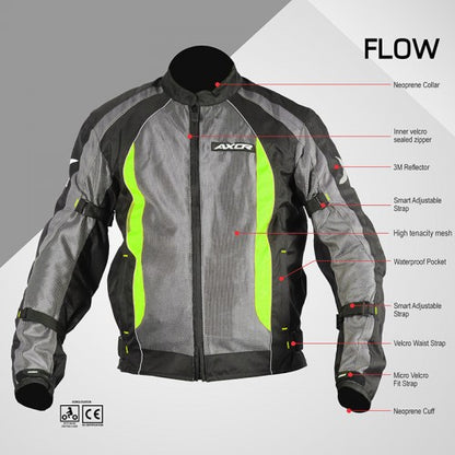 AXOR FLOW Riding Jacket - Neon Green