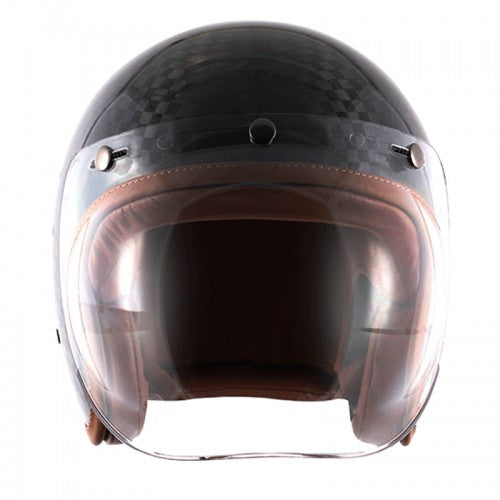 AXOR Jet Carbon Helmet with Bubble Visor - Riders Junction