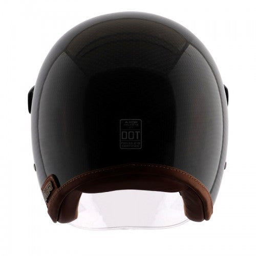 AXOR Jet Carbon Helmet with Bubble Visor - Small Checks - Riders Junction
