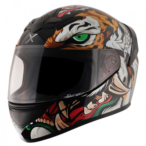 AXOR - Rage Tiger Helmet with DOT & ISI Certification.