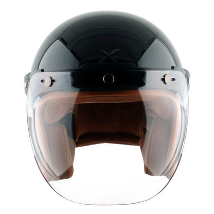 AXOR Retro Jet Helmet - Black - Riders Junction