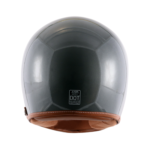 AXOR Retro Moto-X Glossy Athena Grey Helmet - Riders Junction