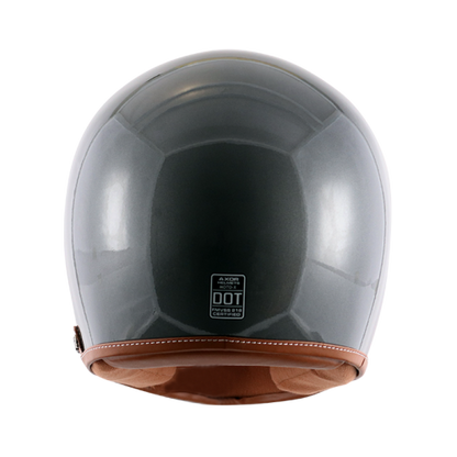 AXOR Retro Moto-X Glossy Athena Grey Helmet - Riders Junction
