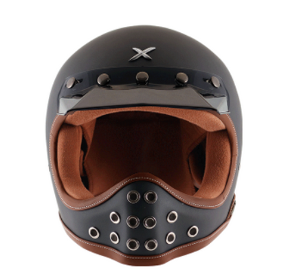 AXOR Retro Moto-X Matt Athena Grey Helmet - Riders Junction