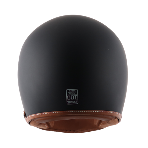 AXOR Retro Moto-X Matt Black Helmet - Riders Junction