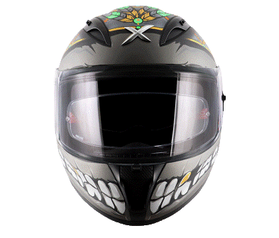 AXOR STREET FREEDOM Matt Black Green Helmet- Riders Junction