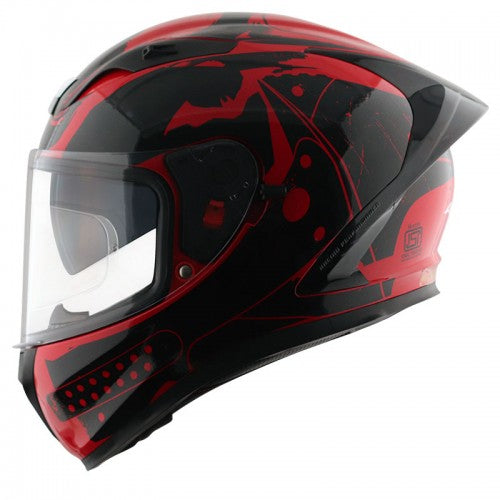 AXOR - Street DC Batman Full Face Helmet - Glossy Red Black