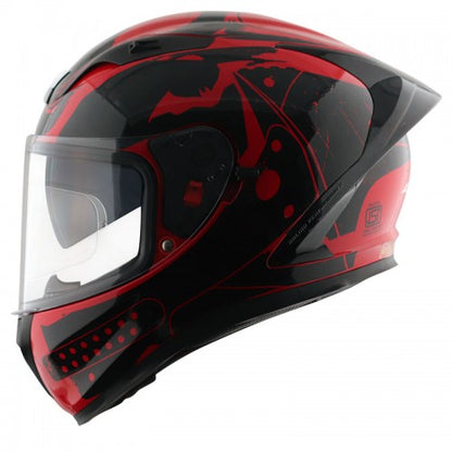 AXOR - Street DC Batman Full Face Helmet - Glossy Red Black