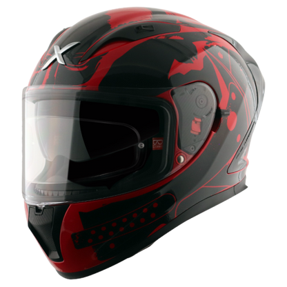 AXOR - Street DC Batman Full Face Helmet - Glossy Red Black