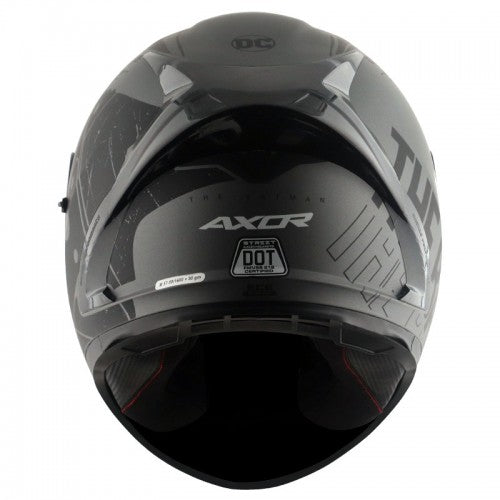 AXOR - Street DC Batman Full Face Helmet - Matt Anthracite Black