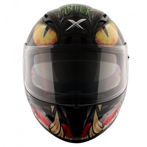 AXOR - Street Panther Full Face Helmet - Glossy Black Grey