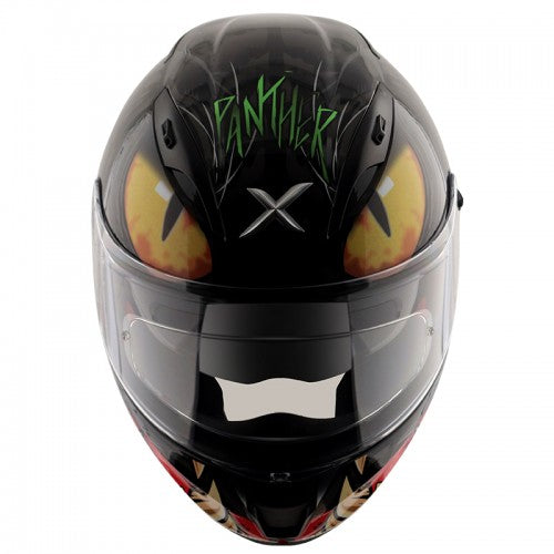 AXOR - Street Panther Full Face Helmet - Glossy Black Grey