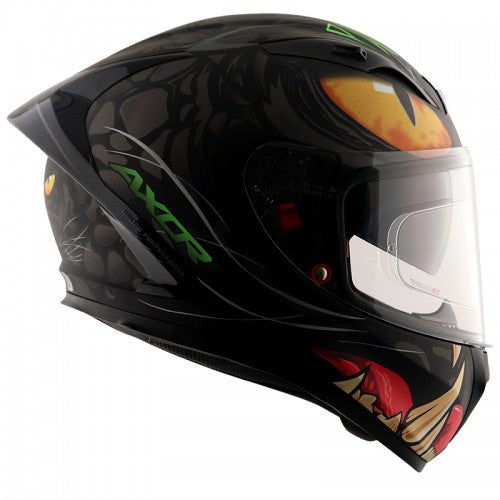 AXOR - Street Panther Full Face Helmet - Matt Black Grey