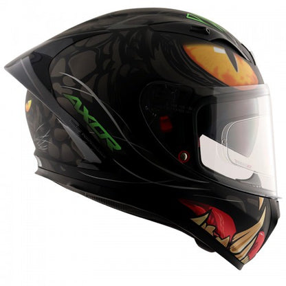 AXOR - Street Panther Full Face Helmet - Matt Black Grey