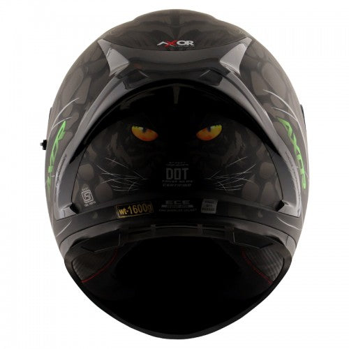 AXOR - Street Panther Full Face Helmet - Matt Black Grey