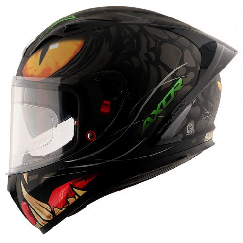 AXOR - Street Panther Full Face Helmet - Matt Black Grey