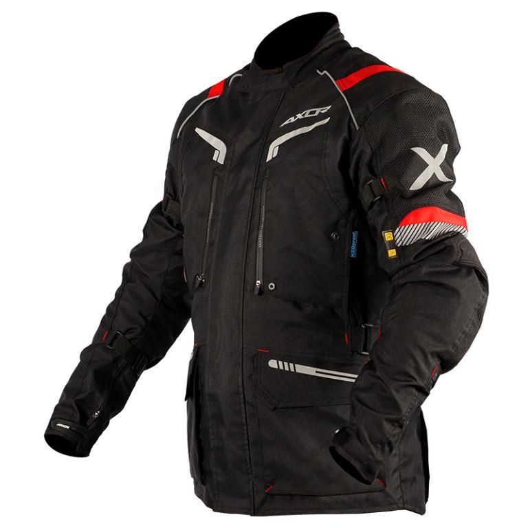 AXOR VALOUR Riding Jacket - Black Red