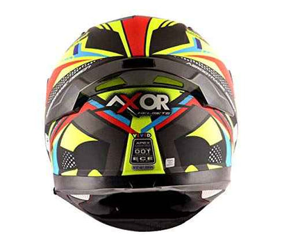 AXOR VIVID DULL BLACK NEON YELLOW HELMET