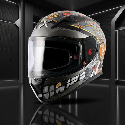 AXOR STREET FREEDOM Matt Black Orange Helmet