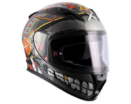 AXOR STREET FREEDOM Matt Black Orange Helmet