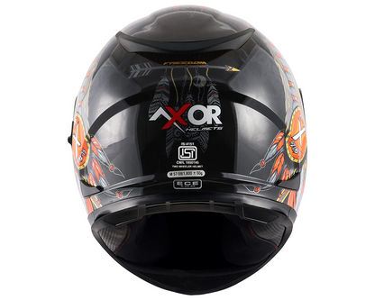 AXOR STREET FREEDOM Matt Black Orange Helmet