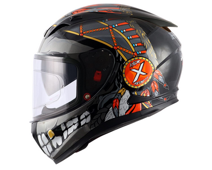 AXOR STREET FREEDOM Matt Black Orange Helmet