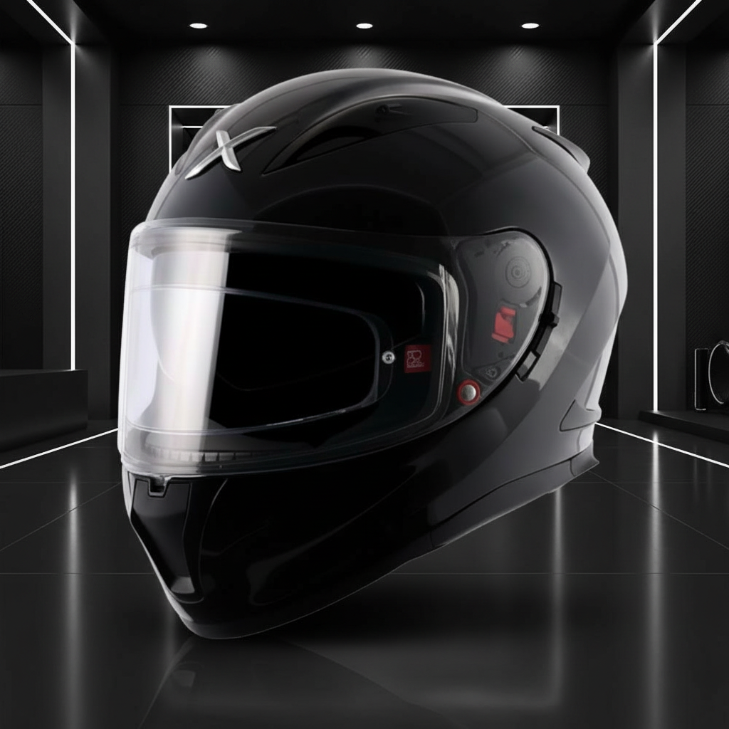 AXOR STREET Glossy Black Helmet