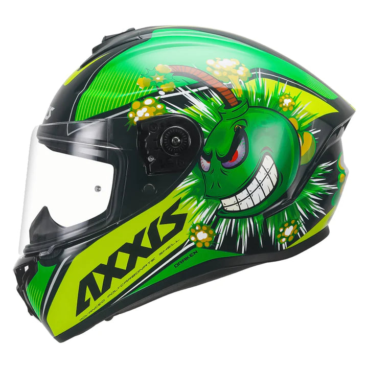 AXXIS Draken S Boms Helmet - Glossy Green