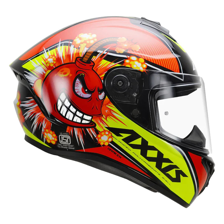 AXXIS Draken S Boms Helmet - Glossy Red