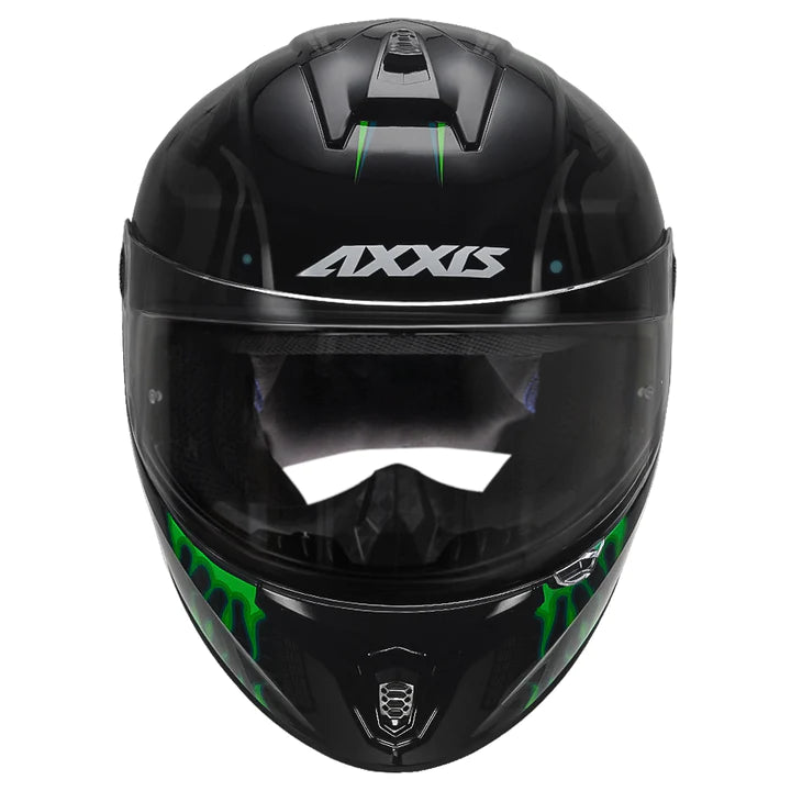 AXXIS Draken S Maori Devil Helmet - Glossy Green