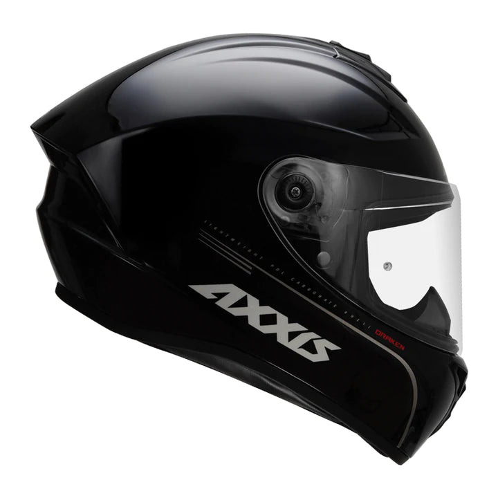 AXXIS Draken S Solid Gloss Black Helmet - Riders Junction